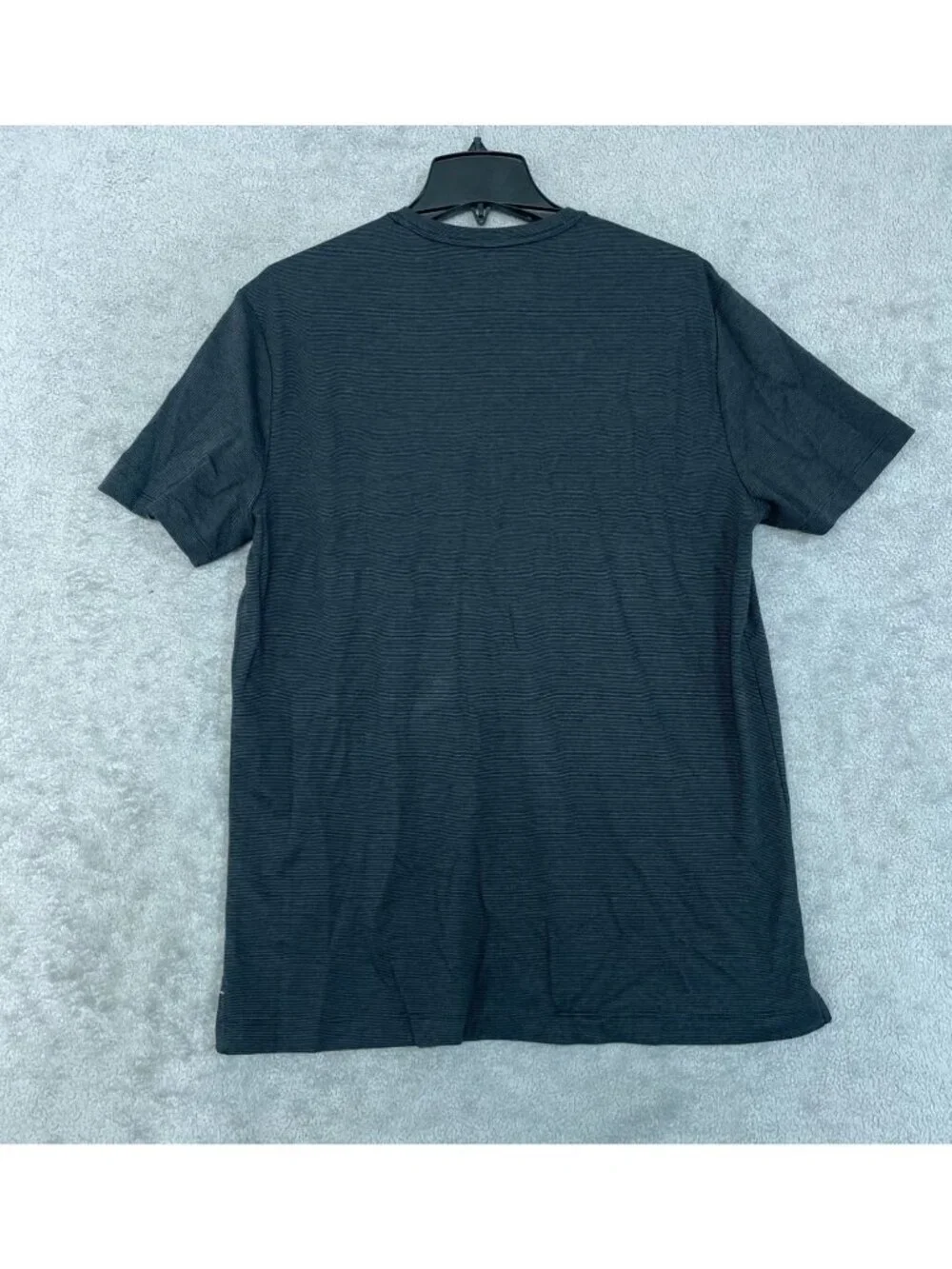 NWOT Banana Republic Men's M Luxe Touch Tee Shirt 100% Cotton Black Striped